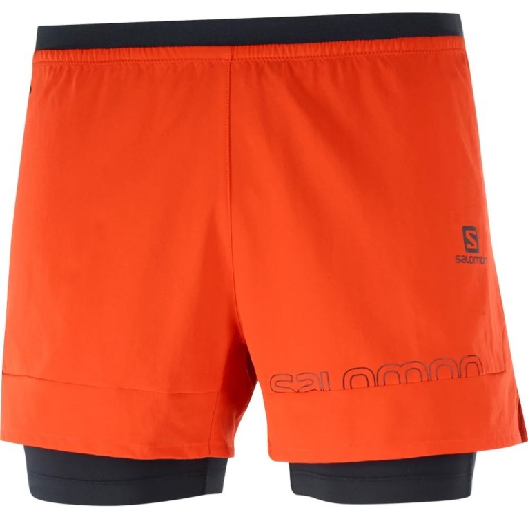 Orange Salomon Cross 2in1 Men's Shorts | IE WR0921